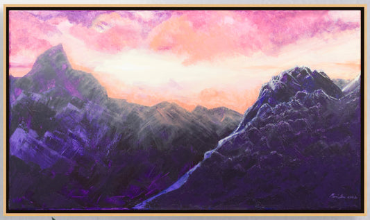 There's Still Light - 36"x18" Acrylic on Canvas with free frame